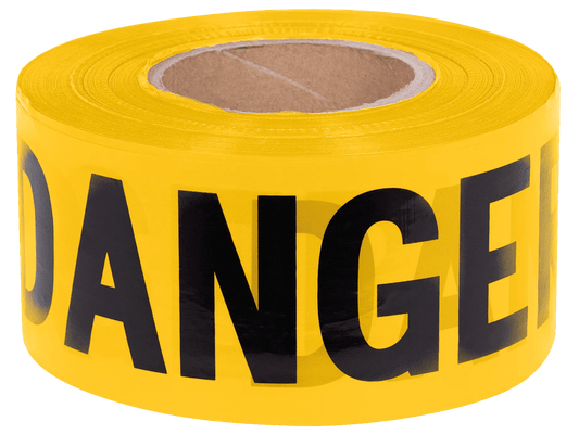 Pioneer Danger Tape — Yellow — 0.04 MM — 1,000 FT / 304.8 M