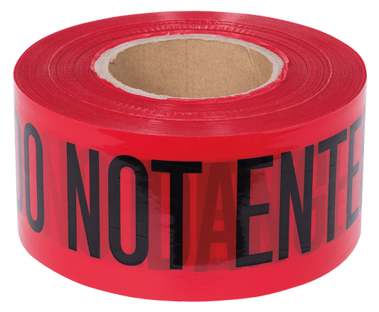 Pioneer Danger Do Not Enter Tape — Red — 0.04 MM — 1,000 FT / 304.8 M