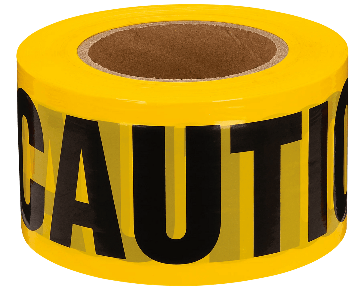 Pioneer Caution Tape — Yellow — 0.03 mm — 1,000 ft / 304.8 m
