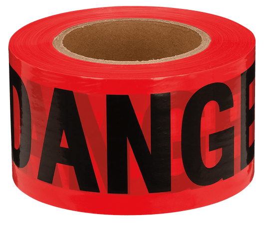Pioneer Danger Tape — Red — 0.03 MM — 1,000 FT / 304.8 M