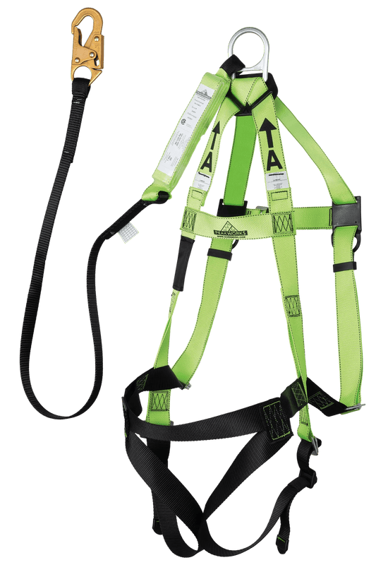 Harness/Lanyard Integral Combo - 110-220 LB Capacity - 6' (1.8 M)