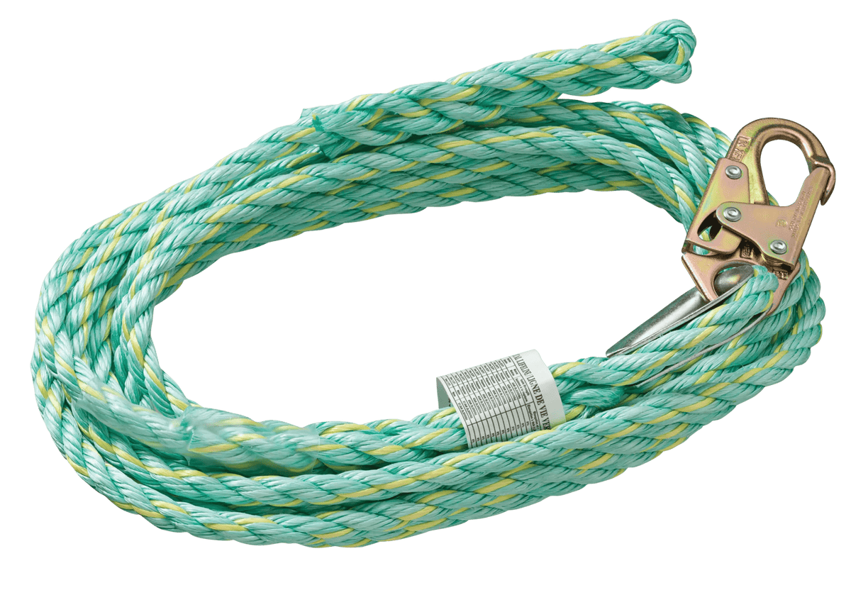 PeakWorks VL-1125-50 Vertical Lifeline — Snap Hook, 50 ft