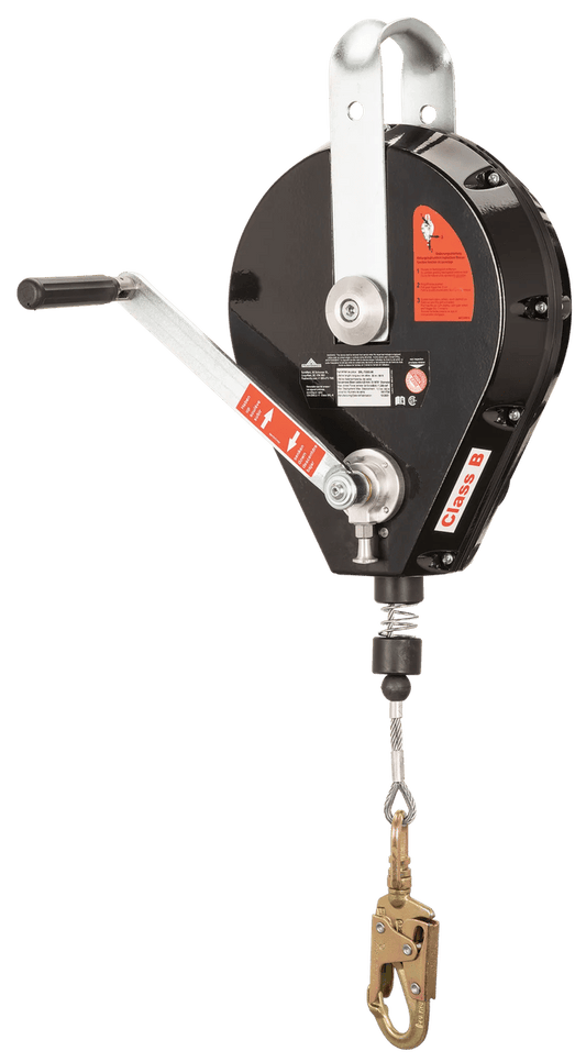 PeakWorks SRL-73303-96 cable SRL with crank-operated recovery; 96 ft model shown