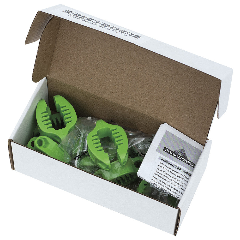 PeakWorks PeakWorks TT-6000-BULK Flat Clamp – 9/16" to 1-5/16" (14 mm to 33 mm), 10 Pack