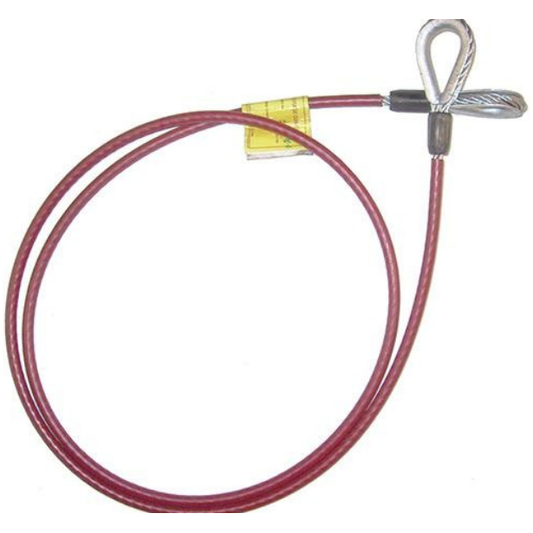 TIE OFF ADAPTOR GALVANIZED WIRE ROPE .25X6FT THIMBLE EYESEACHEND