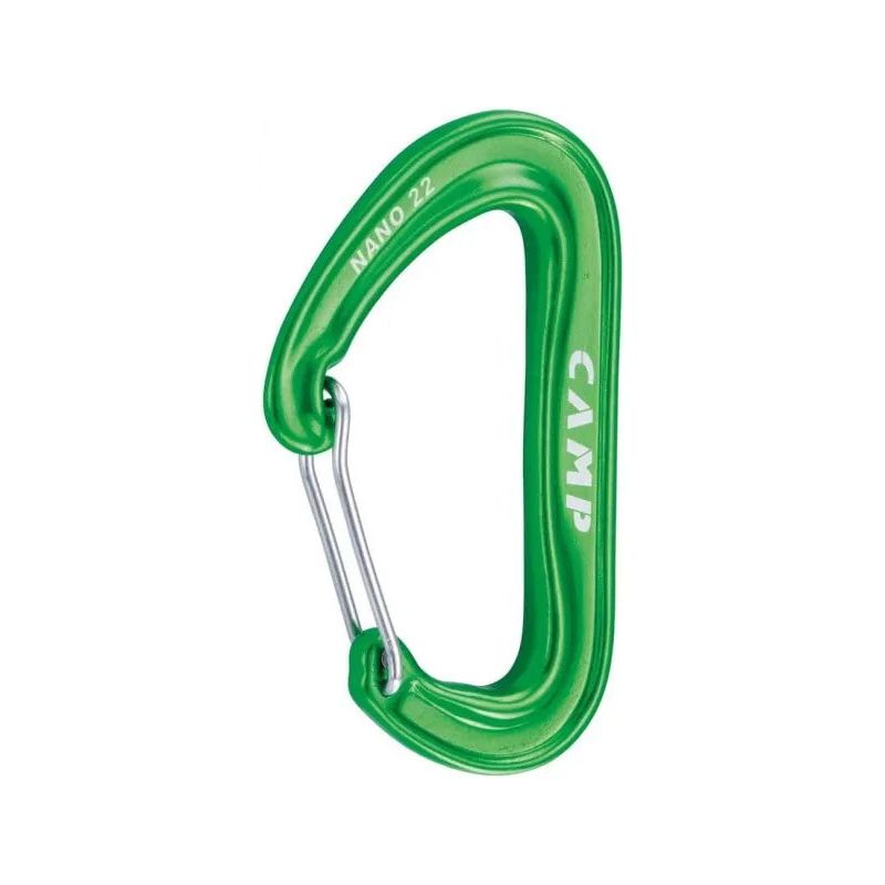 Superlight aluminum alloy carabiner, ideal for carrying tools and for accessory use.
Warning: being a non-locking carabiner, the Nano 22 is not suitable as PPE for work-at-height safety.