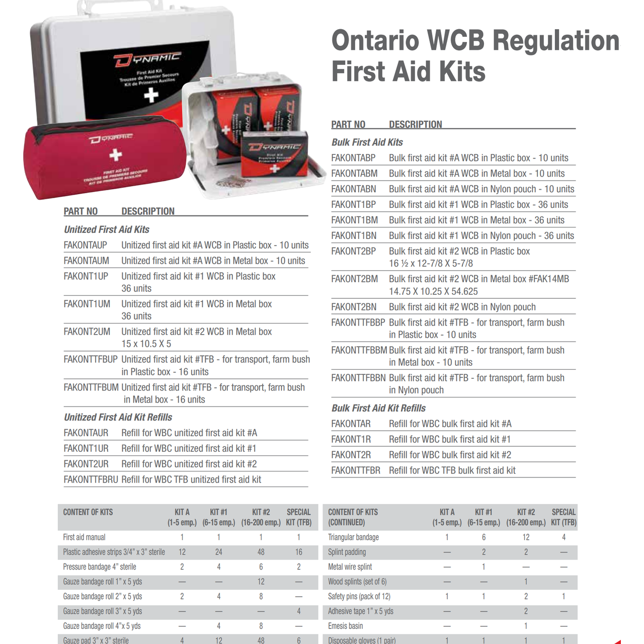 REFILL WBC UNITIZED FAK  NO.1