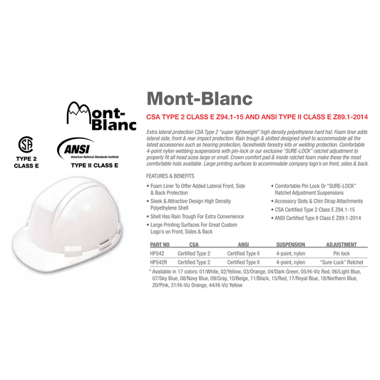 MONT-BLANC SAFETY HARD HAT