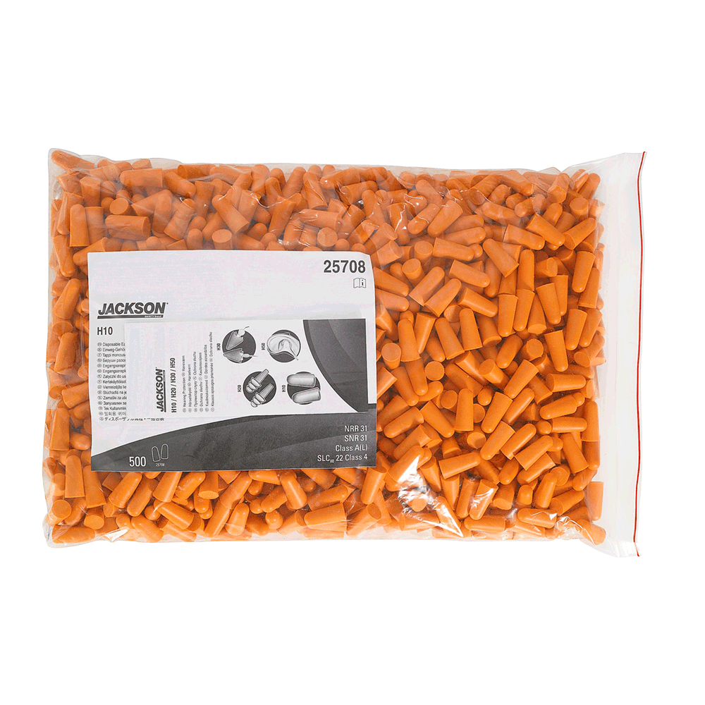 Jackson Jackson SUW-25708 Disposable Uncorded Foam Ear Plugs – 31 dB NRR