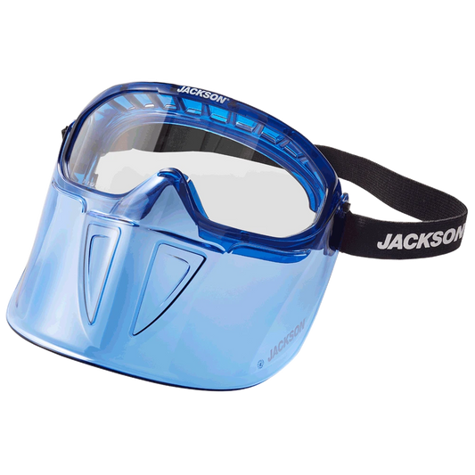 Jackson Jackson GPL500 Safety Goggle with Detachable Face Shield - Blue