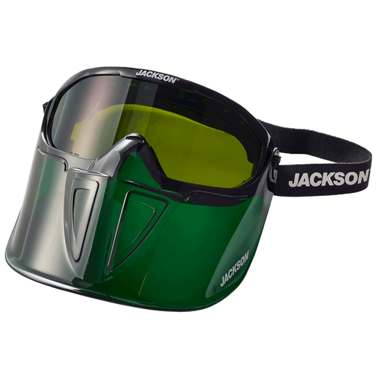Jackson Jackson GPL500 Series Safety Goggle with Detachable Flip-Up/Flip-Down Face Shield - Green