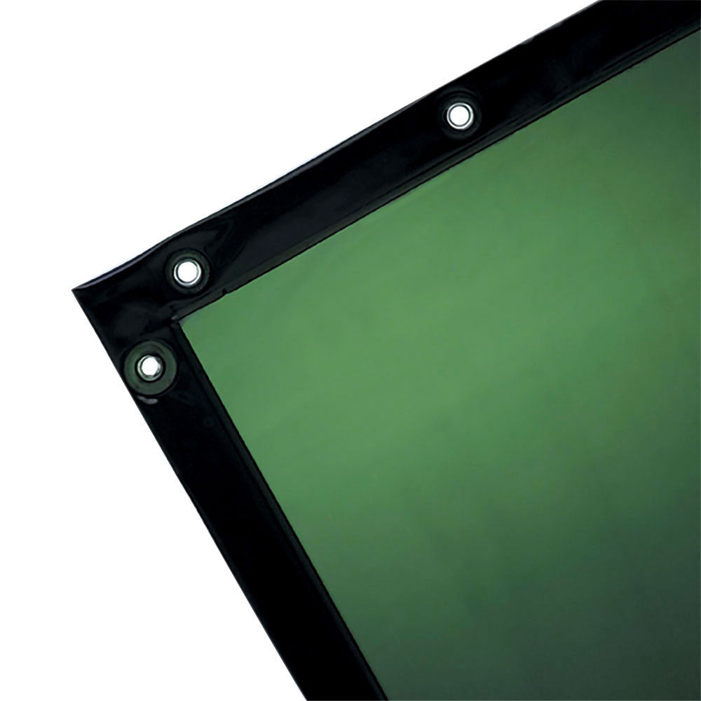 Jackson Jackson SUW-36315 Green Transparent Welding Curtain – 6' x 8', 14 mil