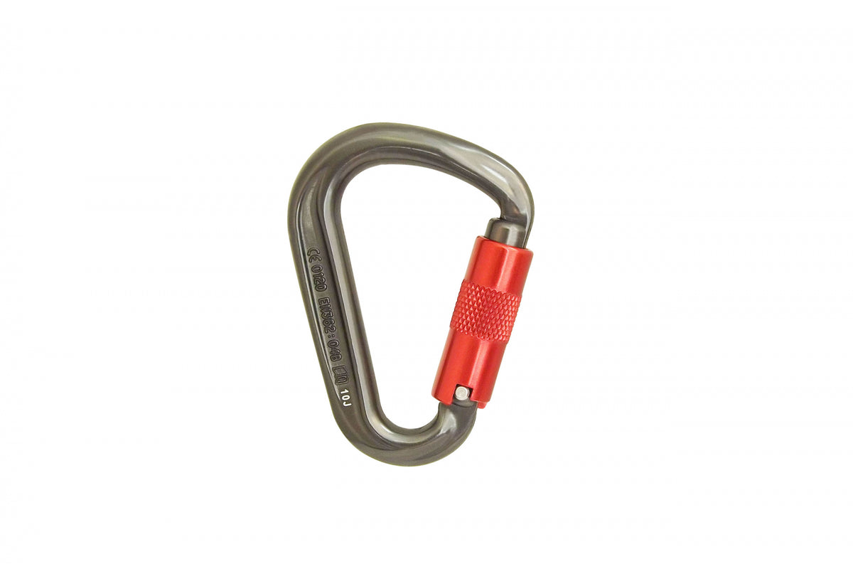 INTERNATIONAL SAFETY COMPONENTS (ISC) ISC Mini HMS 3-Action Aluminium Carabiner, KH214SS