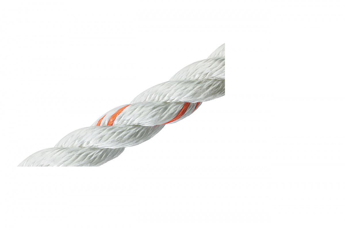 TEUFELBERGER Teufelberger Three-Strand Twisted Rope, Polyester/Polyolefin Blend — C7300-16-00600
