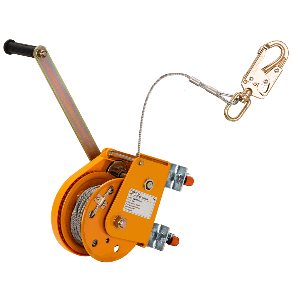 PeakWorks PeakWorks MW-13401-65 Replacement Man Winch – 65' Cable & Swivel Hook