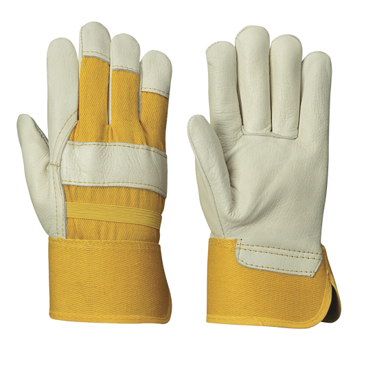 Pioneer Pioneer 536LW Women's Insulated Cow Grain Fitter's Gloves – Yellow, 12 Pairs