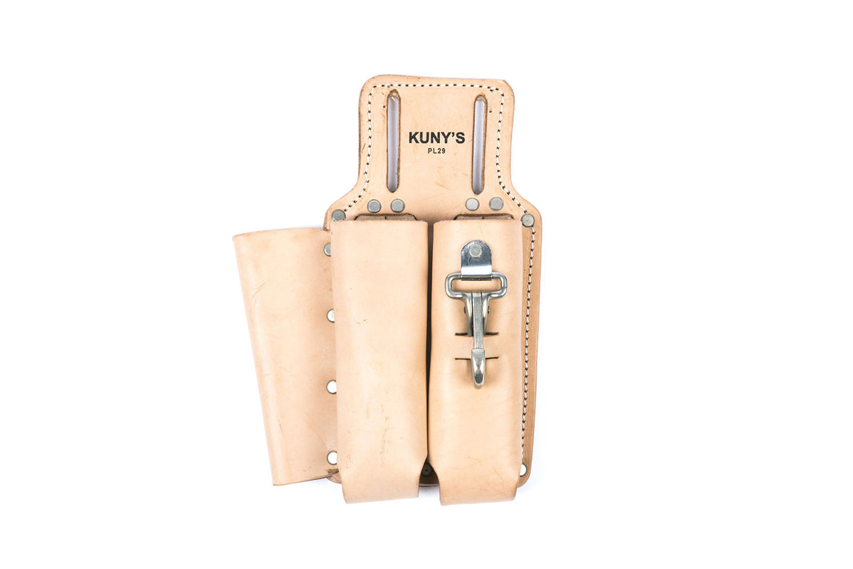 Securite Landry Sécurité Landry PL29 Three-Compartment Leather Pliers Pouch