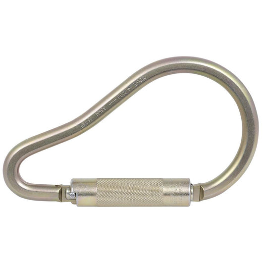 • Material: Steel
• Standard: CSA Z259.12, EN 362, AMSI Z359
• Finish: Yellow Zinc
• Identification: Trademark, Batch Code, Size/WLL
