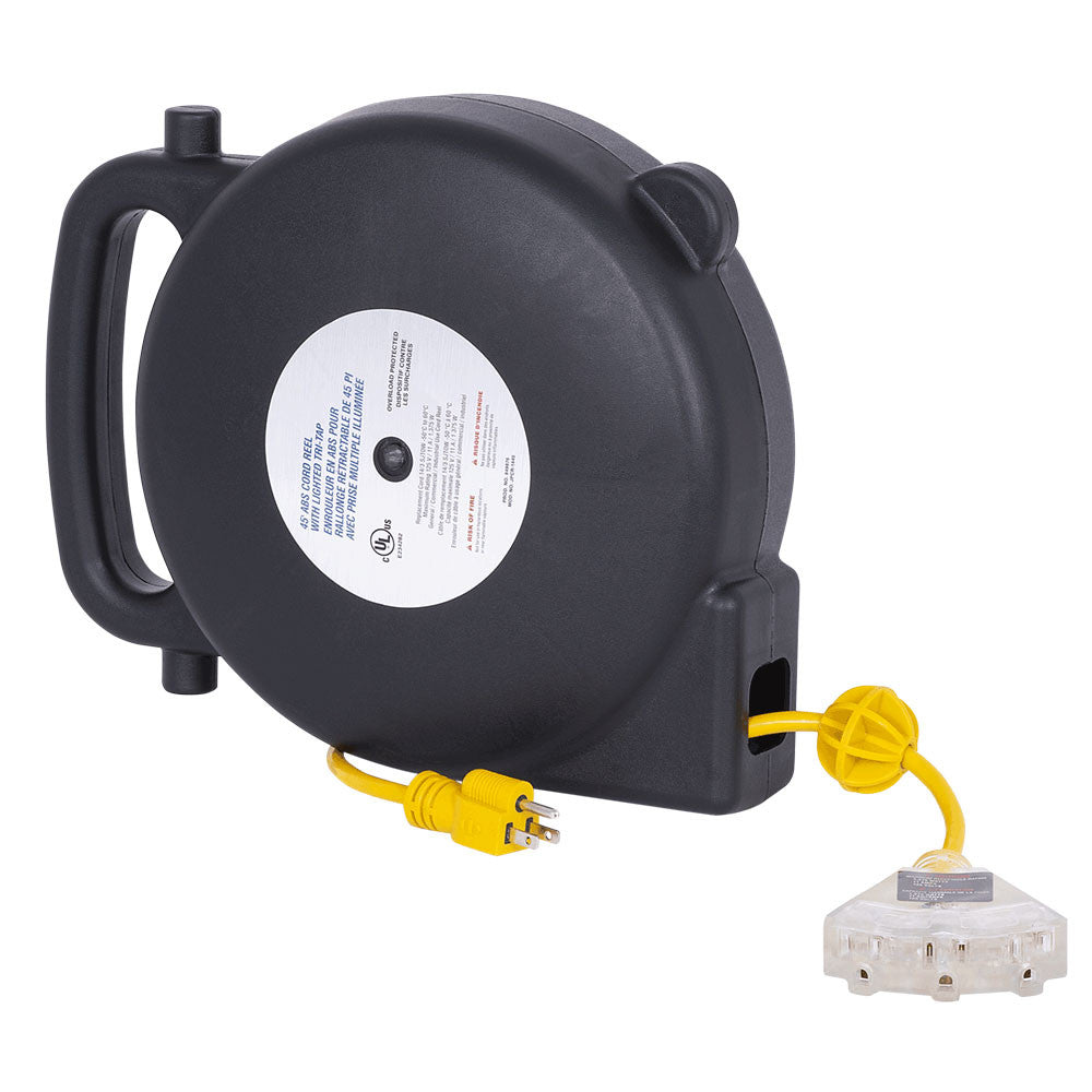 Startech Startech JPCR-1450 45' ABS Extension Cord Reel – 14 Gauge