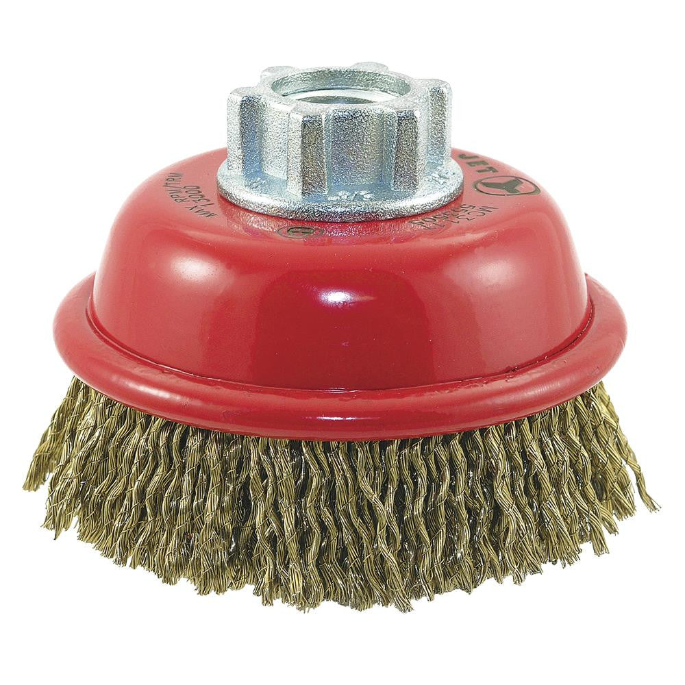 JET Tools JET Tools SUW-553505 3 x 5/8-11 NC Maxi-Crimped Wire Cup Brush