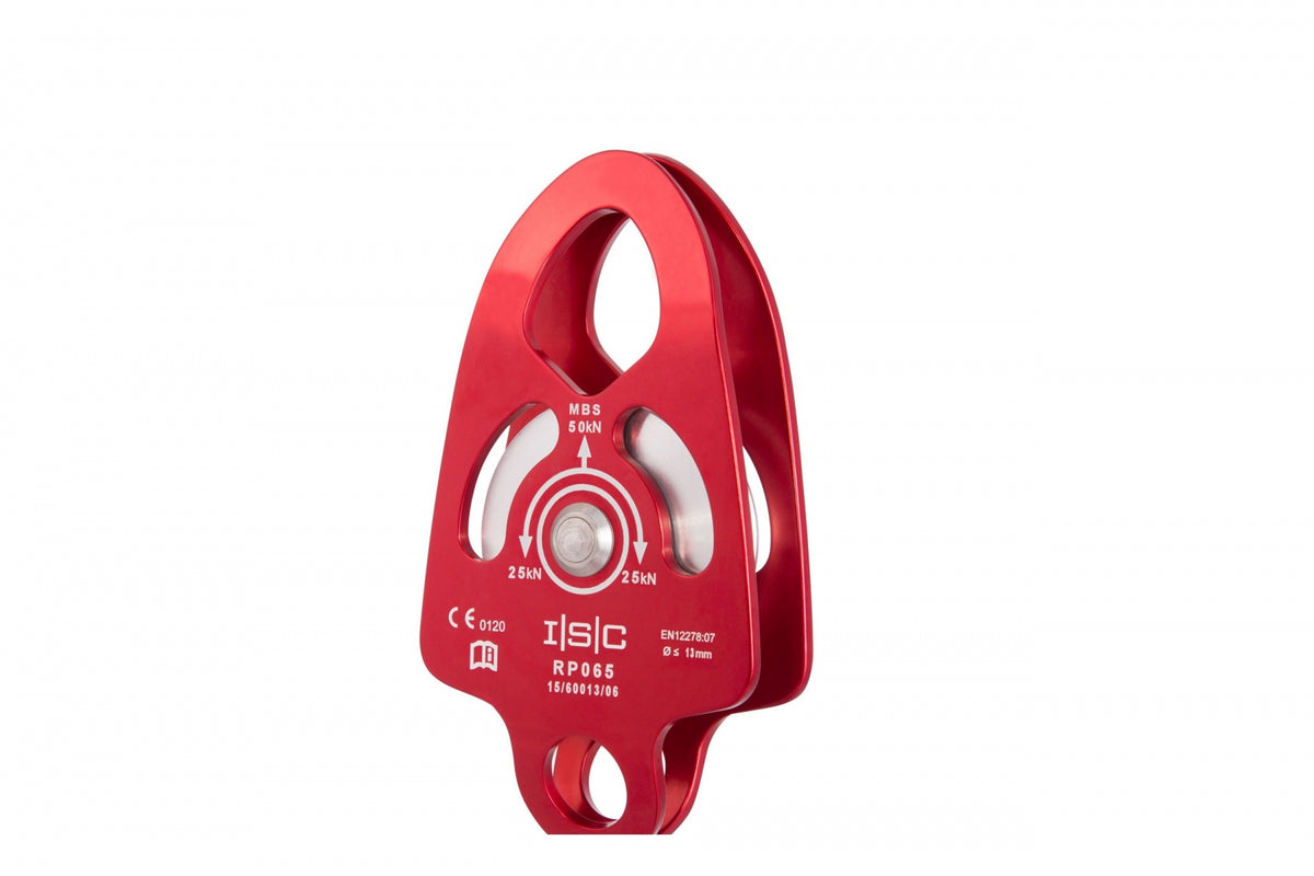 INTERNATIONAL SAFETY COMPONENTS (ISC) ISC RP065A1 Medium Single Aluminium Prusik Pulley with Becket