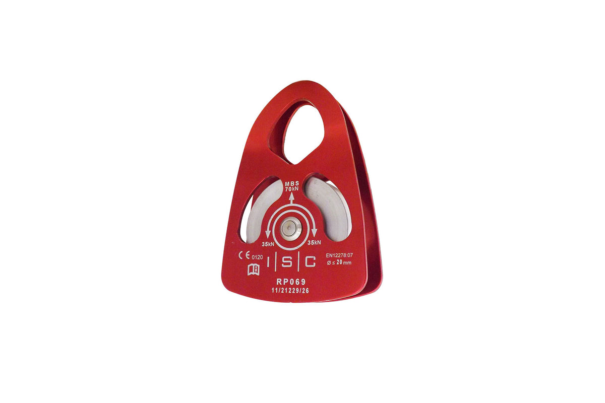 INTERNATIONAL SAFETY COMPONENTS (ISC) ISC Single Prusik Pulley, RP063A, Medium or Large