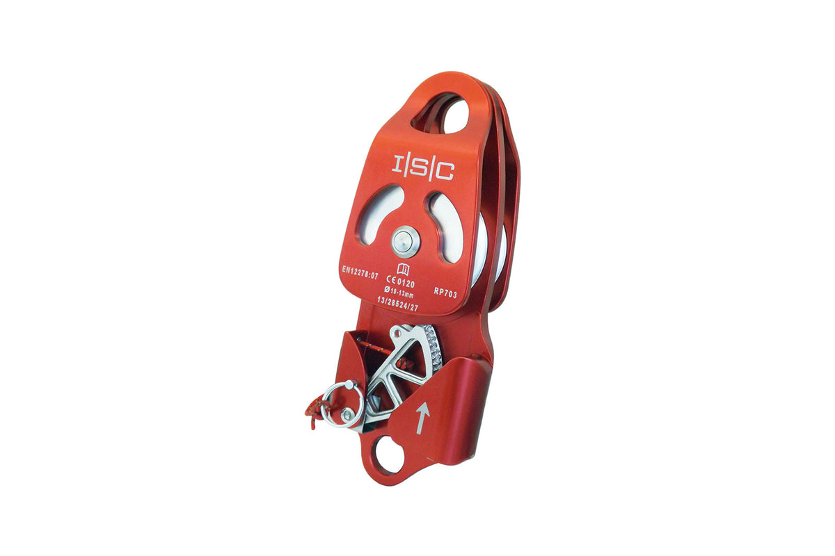 INTERNATIONAL SAFETY COMPONENTS (ISC) ISC Double Pulley with Rope Grab – RP703A1