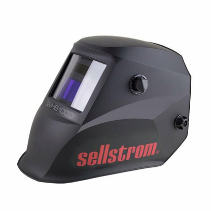 Sellstrom S26100 Advantage auto-darkening welding helmet, front-left view